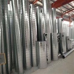 青岛威尔森低价处理济南不锈钢螺旋风管镀锌螺旋风管厂家