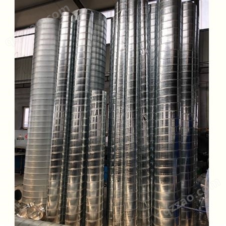 青岛威尔森销售潍坊钢结构白铁风管加工螺旋风管厂家