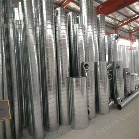 青岛威尔森销售潍坊钢结构白铁风管加工螺旋风管厂家