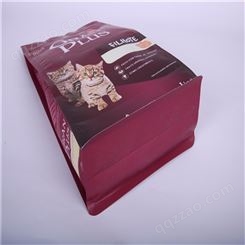 章丘八边封狗粮袋宠物食品包装 猫粮鱼粮八边封包装袋定制