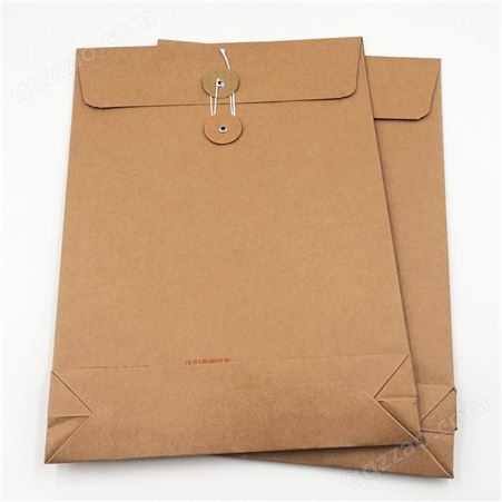 A4牛皮纸档案袋 纸质办标文件袋 资料袋批发 大容量订做收纳袋子