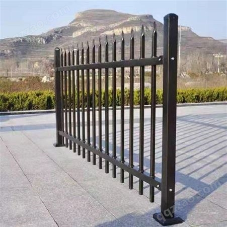 定制锌钢护栏 铁艺围墙围栏 贝安 别墅围墙防护栏
