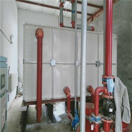 春田环保 供应 40立方消防模压玻璃钢水箱 玻璃钢水箱的安装步骤