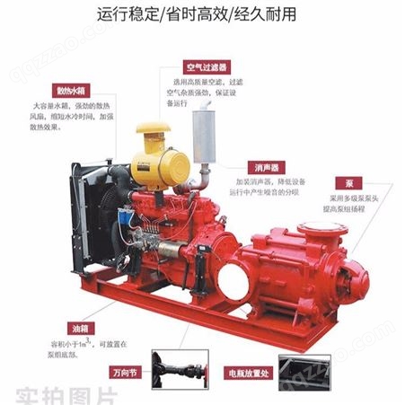 福建福安市上海泉尔柴油机消防泵生产 XBC4.5/30G-泉尔W 42KW CCCF认证AB签 包验收