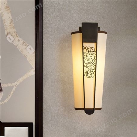 新中式全铜壁灯 客厅卧室楼梯创意过道壁灯 双庆酒店床头灯