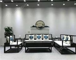 新中式沙发设计说明 新中式软体沙发系列 定制南美胡桃木新中式