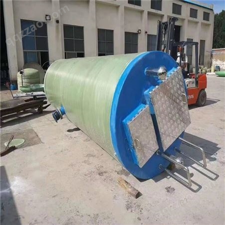 45立方米玻璃钢预制泵站 GRP污水提升成套设备 市政污水排污泵