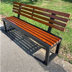 塑木公园椅防腐实木长条凳