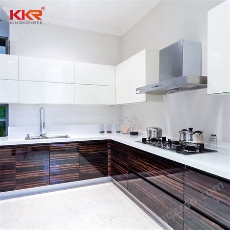 人造大理石高密度 家装厨房台面 耐污易清理亚克力人造石桌面