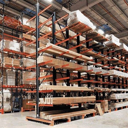 重型悬臂货架仓储库房PVC五金属钢管铝材工业厂房加厚单双臂多层