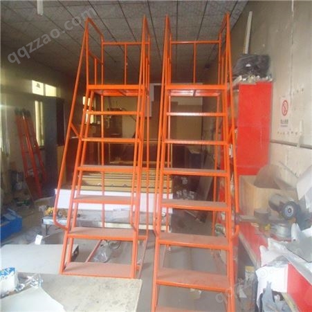 生产加工 平台直梯 理货铝合金货架梯 2步3步取货梯