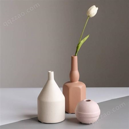 景德镇陶瓷高花瓶 家居客厅北欧创意简约艺术花瓶摆件