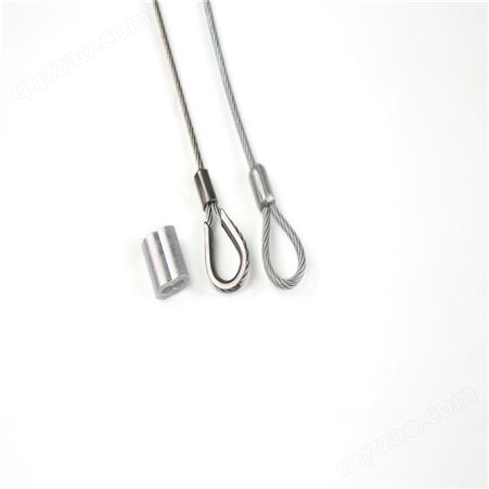 双和 铝材质挂钩吊线 可定制钢丝绳