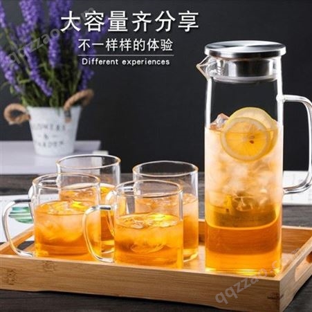 耐热玻璃花茶壶