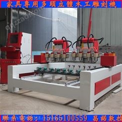 供应昌诺CN-2025多头雕刻机 一拖六木工浮雕机 济南雕刻机厂家