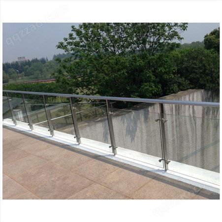 商超不锈钢玻璃栏杆 玻璃防护栏杆 玻璃栏杆安装厂家