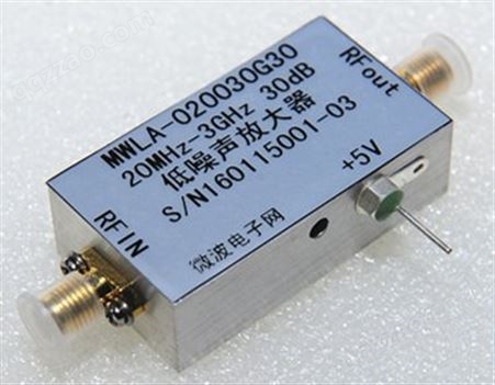 南京全波电子 国产低噪声放大器MWLA-000010G30 工作频率2KHZ-1000MHZ 30dB 信号放大器  前置放大器 射频放大器