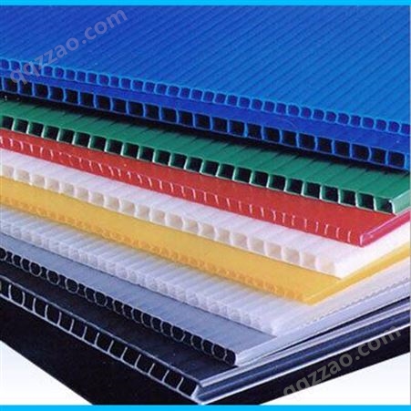 彩色中空板 优特包装 pp塑料板 彩色万通板 重庆厂家生产