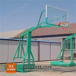 室外平箱式篮球架 冠龙体育 欢迎咨询 户外移动式仿液压篮球架