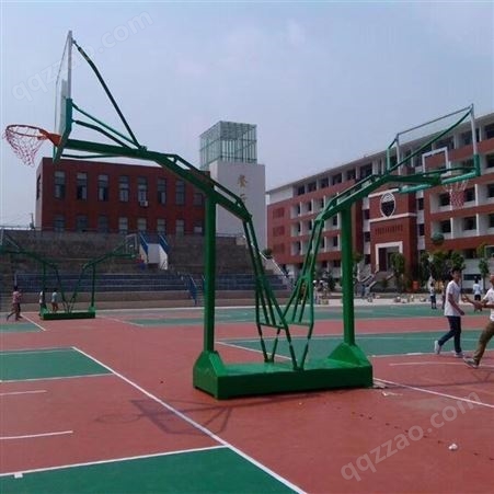 欢迎来电 沧州冠龙 小区操场篮球架 凹箱篮球架