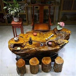 三门峡 根雕金丝楠木茶桌 根雕茶桌代理价格 启航木业