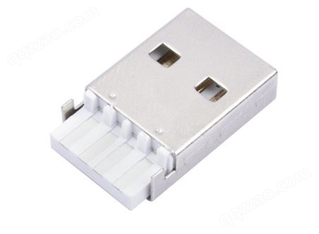 彩色USB-AM 2.0贴板USB公头 两用双面插 不分方向 红色