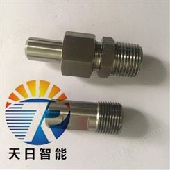 厂家供应 北京不锈钢YZG5-2NPT1/2-Φ14对焊式直通终端锥管接头 焊接式活接头 高压活接头 压力计接头