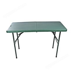 野外折叠桌军绿色滚塑桌野营训练餐桌PE吹塑指挥桌