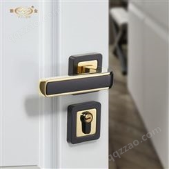 雅金生产锌合金方形执手锁 现代室内卧室双锁舌防腐木门锁