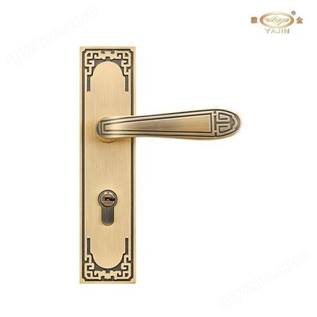 室内门锁厂家 瑞安雅金 新中式青古铜公寓木门锁