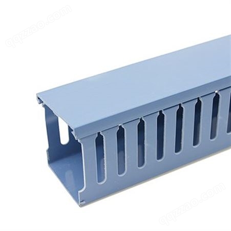 电缆桥架配线槽高分子复合材料开口蓝色机柜电箱电线整理布线槽工业pvc