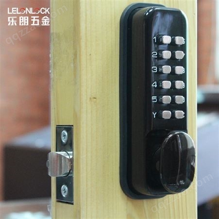 乐朗RCL-208黑色机械密码锁肯德基门锁户外画院栏杆密码锁纯按键密码锁  机械密码锁