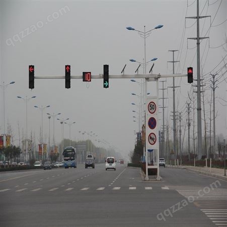 LED交通信号灯 人行道框架式交通信号灯三色 一体化交通红绿灯