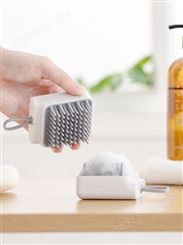日本洗头神器梳子头部按摩刷大人头刷抓头器硅胶洗发刷子清洁头皮