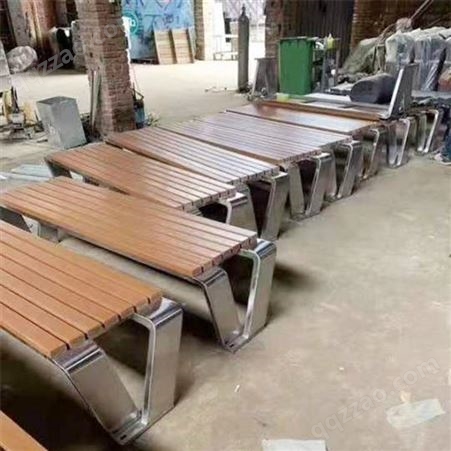 松木长条凳 铁艺公园椅 椅子 规格多样