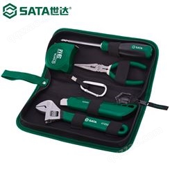 世达（SATA）06002 工具组套基本维修工具套装家用电工工具包钳子扳手螺丝刀组合5件套
