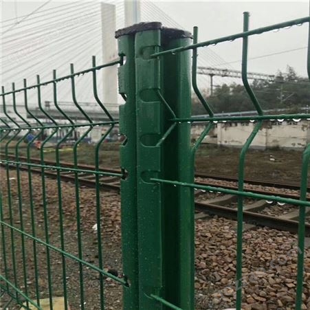 双边丝护栏网厂家 机场双边丝护栏网 绿色双边丝护栏网