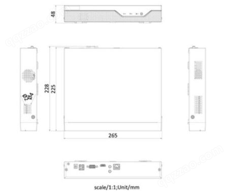 海康威视DS-7804N-Z1X摄像头260铁盒机箱