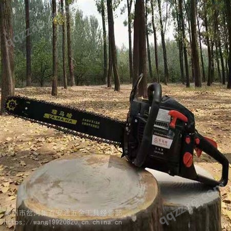 太原市伐木工具汽油机手拉启动伐木锯