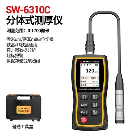 深达威SW-6310C汽车漆膜 镀锌 漆面 涂层厚度测量检测仪