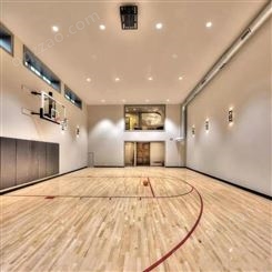 篮球馆运动木地板彩漆LOGO绘制施工羽毛球场乒乓球馆实木地板