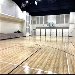 室内篮球馆体育运动木地板水性UV漆防滑体能训练馆佰速