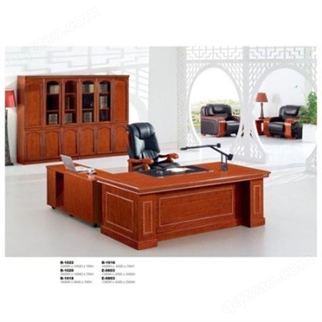 1.8米实木老板办公桌大班台2.4总裁经理电脑桌椅组合油漆办公家具