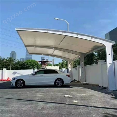 北京定制铝合金停车棚汽车棚汽车遮阳棚电桩车棚景观棚膜结构车棚