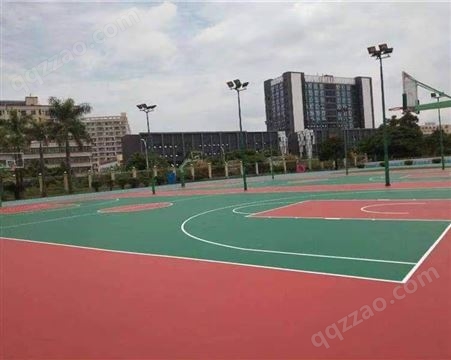 广西来宾篮球场地胶铲除丙烯酸硅PU球场可寄样板