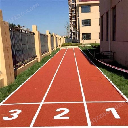 南宁宾阳EPDM学校球场跑道13毫米厚度承接各种塑胶跑道