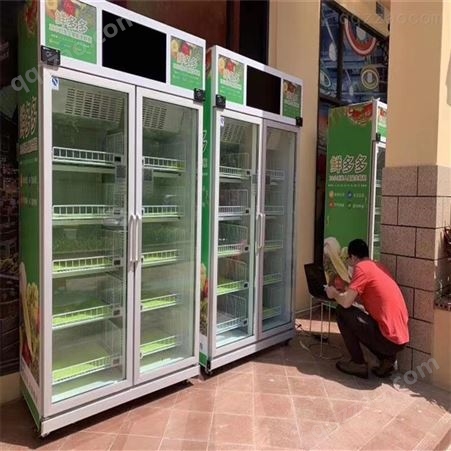 广州易购无人生鲜售货机 无人果蔬售卖机 自动蔬菜售货机 无人果蔬售货柜