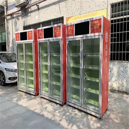 广州易购无人生鲜售货机 无人果蔬售卖机 自动蔬菜售货机 无人果蔬售货柜